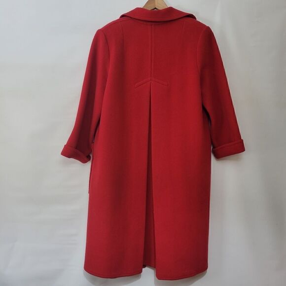 ❤️Vintage Adele Simpson ILGWU Red Coat - Picture 10 of 16